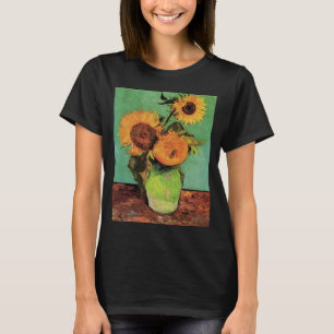 T-shirt Trois tournesols dans un vase par Vincent van Gogh