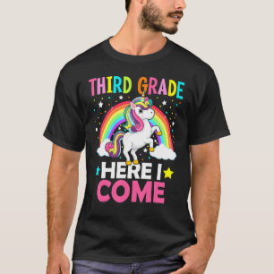 T-shirt Troisième Année Ici Je Reviens Unicorn Retour À L'