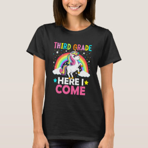 T-shirt Troisième Année Ici Je Reviens Unicorn Retour À L'