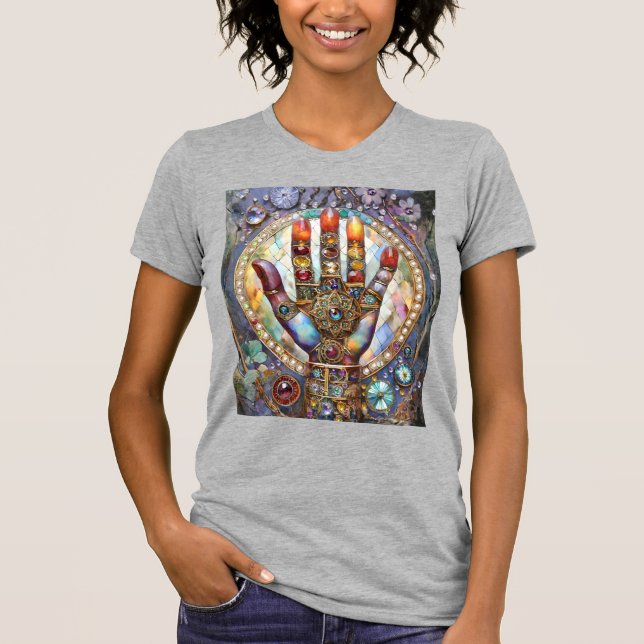 T-shirt Troisième œil Mystique Paume (Devant)