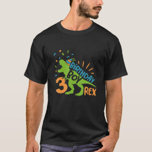 T-shirt Troisième Rex 3E Anniversaire Cadeaux Dinosaur Enf