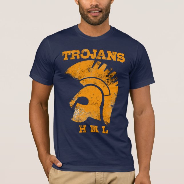 T-shirt Trojan - habillement de base de T des hommes (Devant)