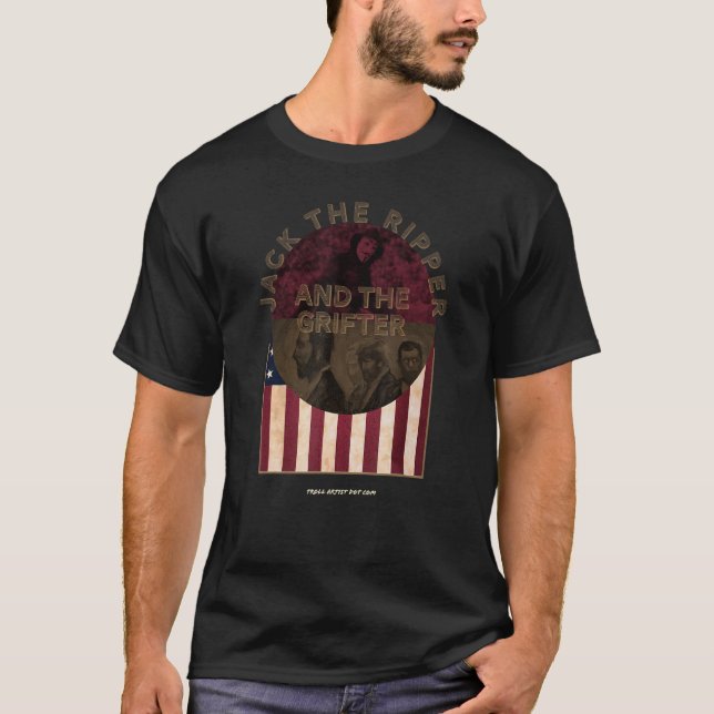 T-shirt Troll Artist Dot Com Jack the Ripper et Grift (Devant)
