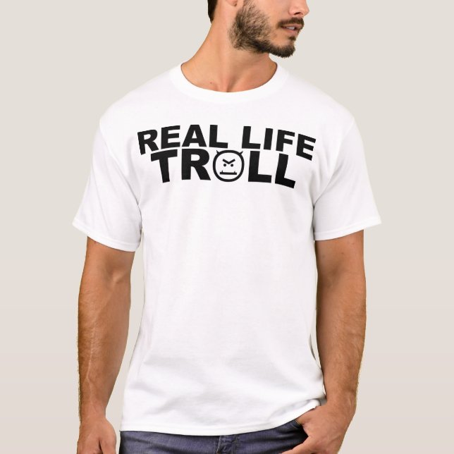 T-shirt Troll Real Life (Devant)