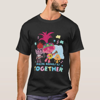 T-shirt Trolls World Tour Music Rassemblez-nous