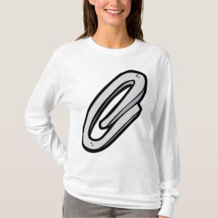T-shirt Trombone à papier argenté Fournitures de bureau et