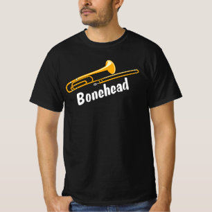 T-shirt Trombone en tête blanche