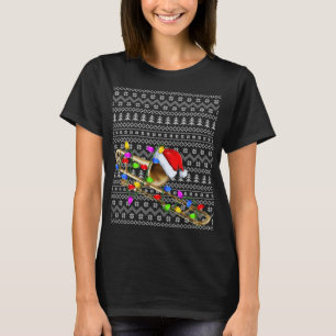 T-shirt Trombone Lighting Xmas Sweater Ugly Trombone Chris
