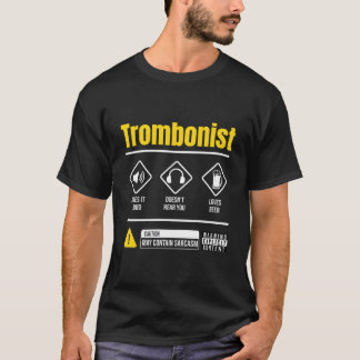 T-shirt Trombone Player Instruction Ud Pour Trombonist Tro