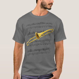 T-shirt Trombone Player Trombonist Brass musicien couleur