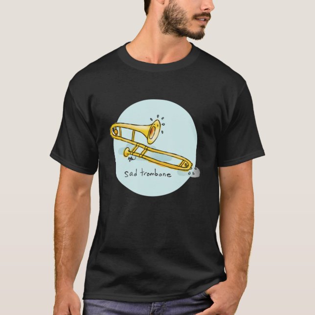 T-shirt Trombone triste  (Devant)
