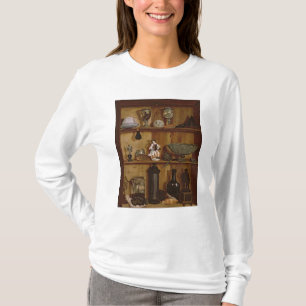 T-shirt Trompe - l ' oeil avec une statuette de Hercule