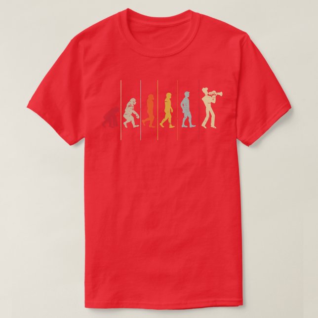 T-shirt Trompette de l'évolution (Design devant)