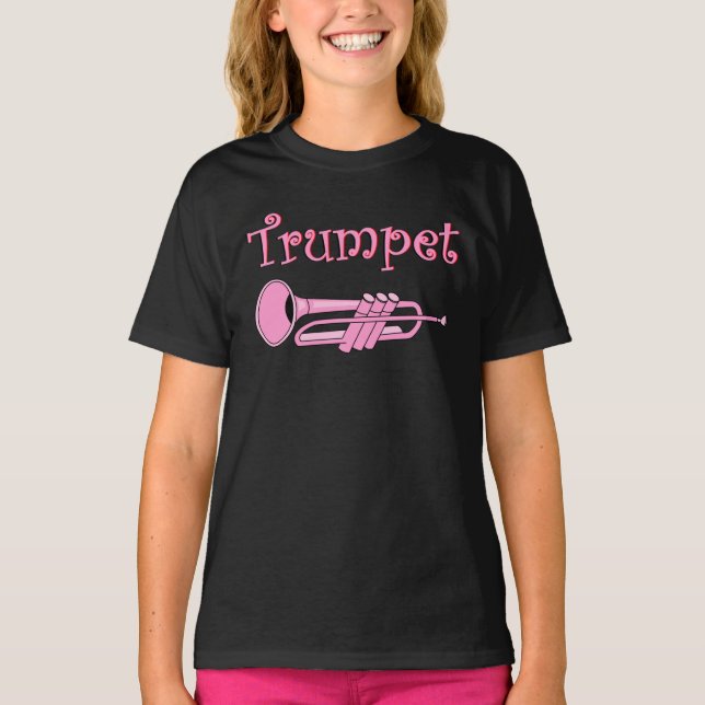 T-shirt Trompette rose (Devant)