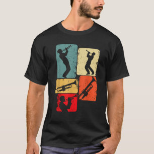 T-shirt Trompette Trumpeter Jazz Musicien Garçons Hommes T