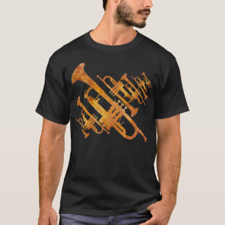 T-shirt Trompettes de lueur d'or
