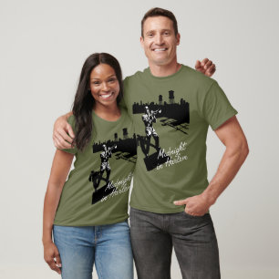 T-shirt Trompettiste de Jazz de New York City Skyline