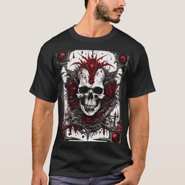 T-shirt Trône de crâne (Devant)