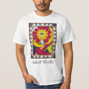 T-shirt Trône de St. Adolf, Fleur de Visage Adolf Wölfl