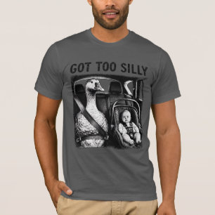 T-shirt Trop bête Canard Siège Auto Bébé Siège Auto Drôle