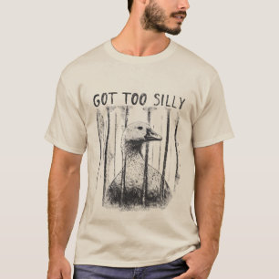T-shirt Trop bête, Oie drôle, Mème d'oie drôle