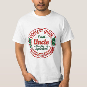 T-shirt Trop cool pour la liste des vilains   Moderne Noël