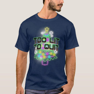 T-shirt Trop de lumière pour quitter les lumières de Noël