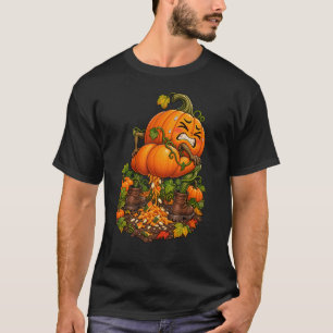 T-shirt Trop de Pumpkin Spice Drôle d'Automne