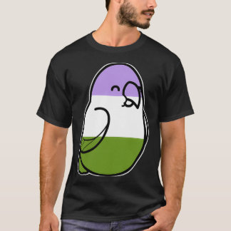 T-shirt Trop d'oiseaux Genderqueer Pride