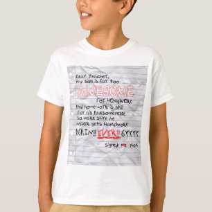 T-shirt Trop Génial Pour La Chemise De Travail À La Mais