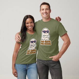 T-shirt Trop Ghoul Pour L'École Drôle Fantôme Halloween T-