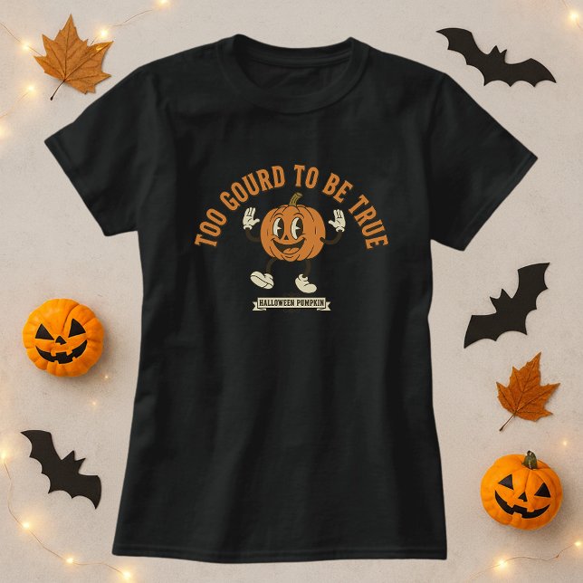 T-shirt Trop Gourde Pour Être Vraiment Mignonne Citrouille (Créateur téléchargé)