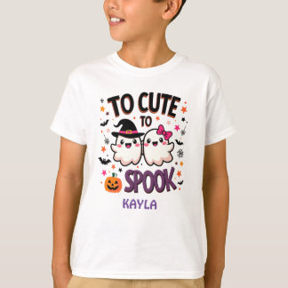 T-shirt Trop mignon pour parler des fantômes d'Halloween