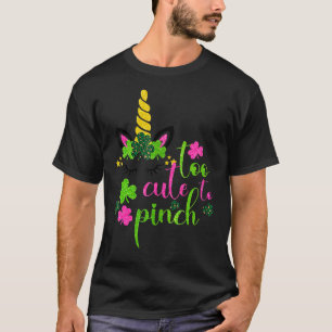 T-shirt Trop Mignonne Pour Pincer Les Filles Saint Patrick