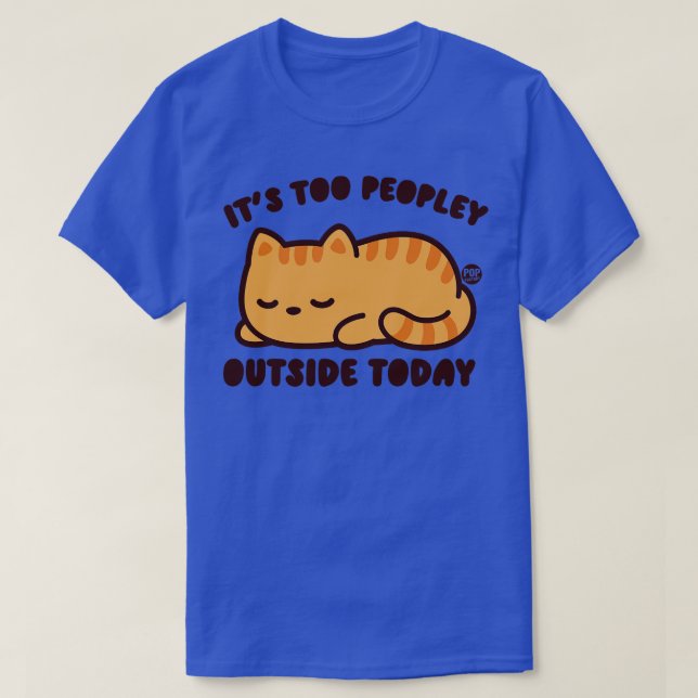 T-SHIRT TROP PEOPLEY CAT (Design devant)