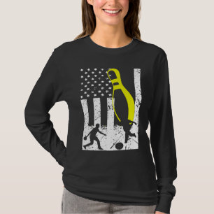 T-shirt Trophée de l'équipe de bowling patriotique