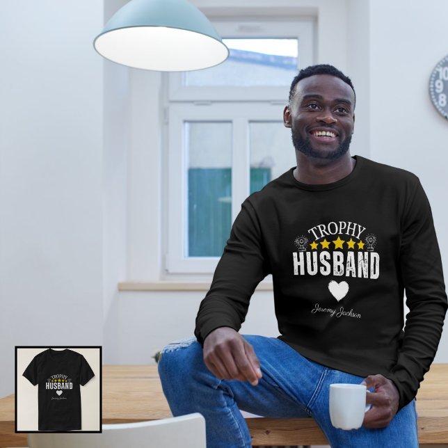 T-shirt Trophée Mari : Le cadeau parfait pour lui (Trophy Husband: The Perfect Gift for Him T-Shirt)