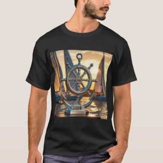 T-shirt Trophée maritime étincelant