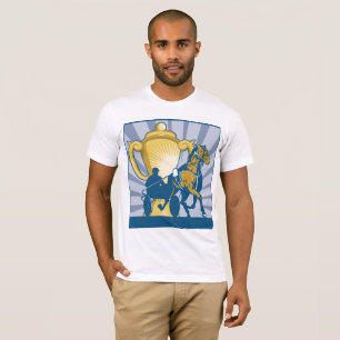 T-shirt Trophée Sulky et Cheval de trot attelé