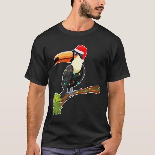 T-shirt Tropical Bird Hawaiian Summer Toucan Christmas In  (Devant)