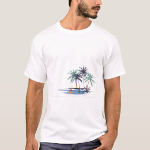 T-shirt Tropical Escape Palm Tree