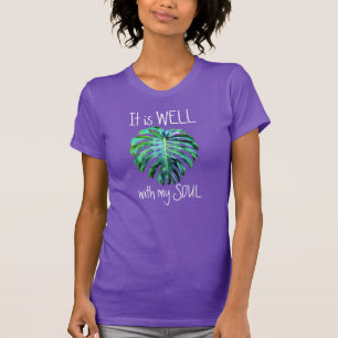 T-shirt Tropical Hawaï Laisser Il Est Bien Avec Mon Âme