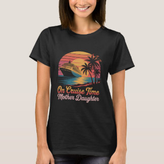 T-shirt Tropical On Cruise Time Mother Daughter with Palm 