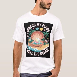 T-shirt Tropical Tease  Spread My Flaps, Smell the Ocean 