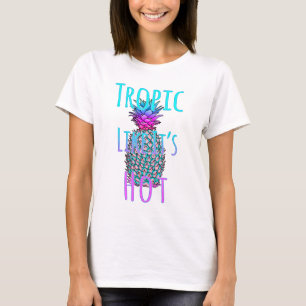 T-shirt Tropique Comme Son Ananas Côtier Chaud