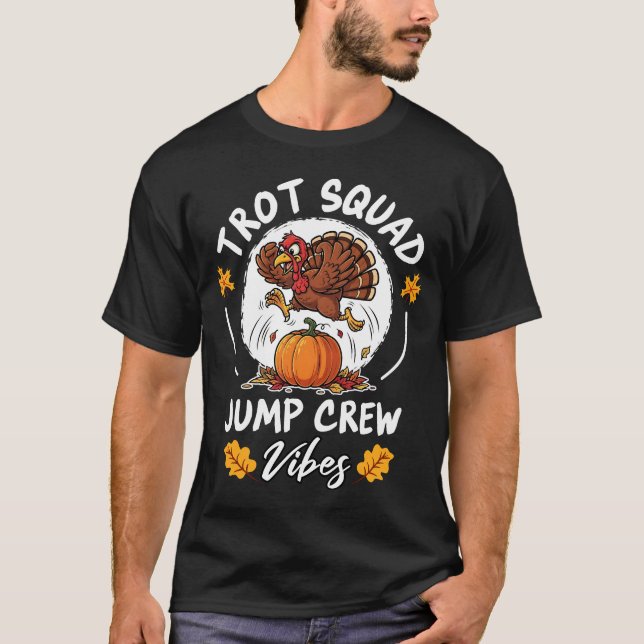T-shirt Trot Squad Jump Crew Vibes (Devant)
