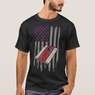 T-shirt Trou de maïs de Cornhole Patriotic 1