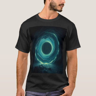 T-shirt Trou de portail cosmique - Tourbillon Sci-Fi lumin