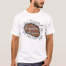 Trou en T Chemise Brick Wall - Drôle effet 3D