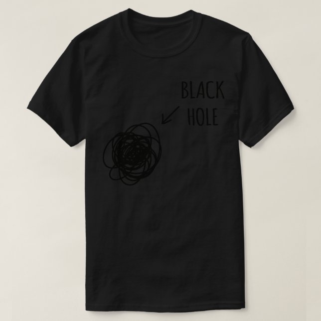 T-shirt trou noir (Design devant)